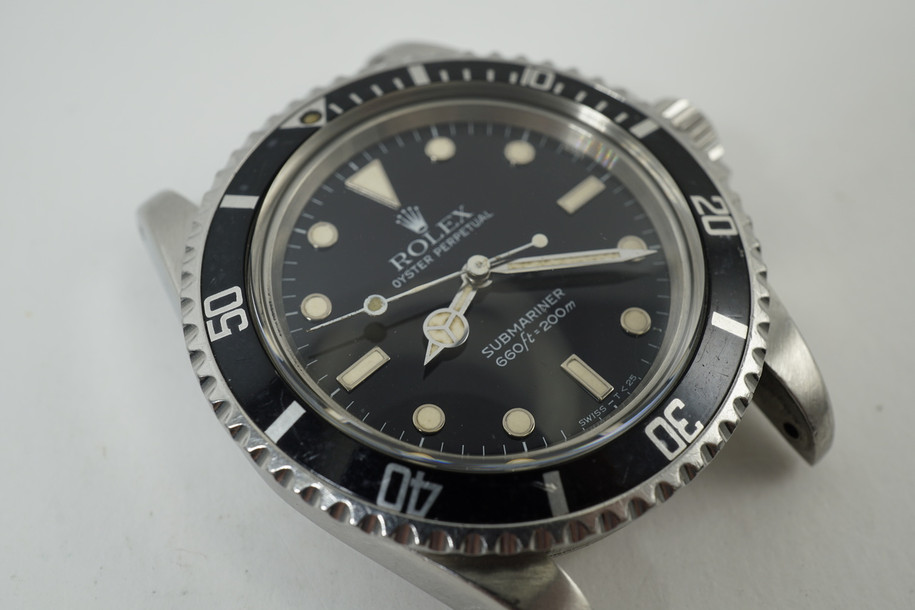 Rolex 5513 Submariner stainless steel automatic head only 660 ft. c. 1983-84 for sale houston fabsuisse