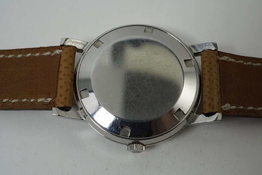 Patek Philippe 3466 rare stainless steel automatic Calatrava retailed by Beyer c. 1972 snow flake crown for sale houston fabsuisse