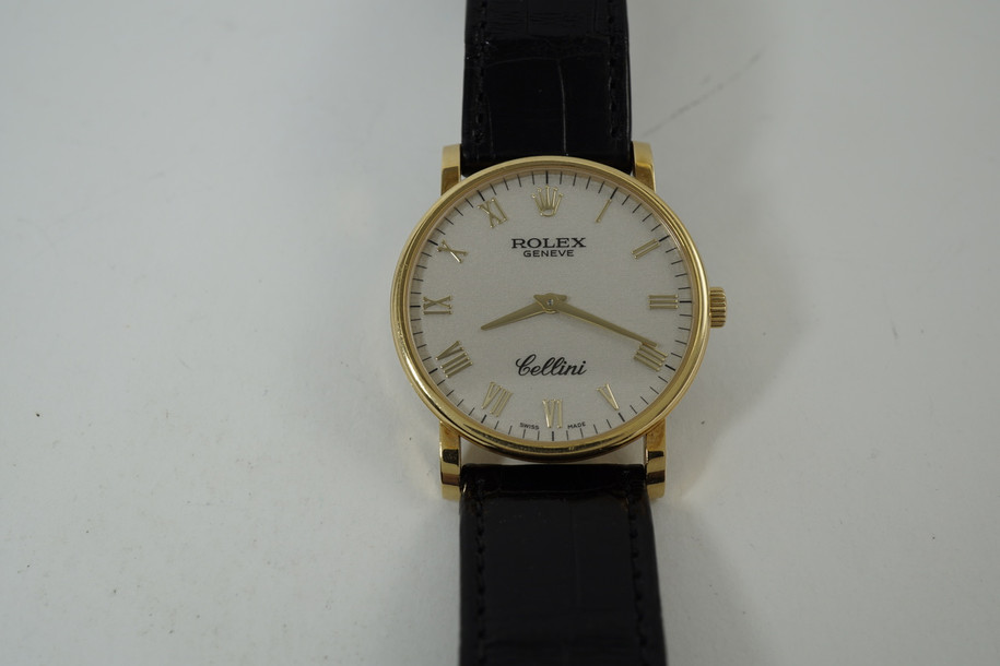 Rolex 5115 Cellini classic 18k yellow gold  modern watch great condition dates 2007 pre owned for sale houston fabsuisse