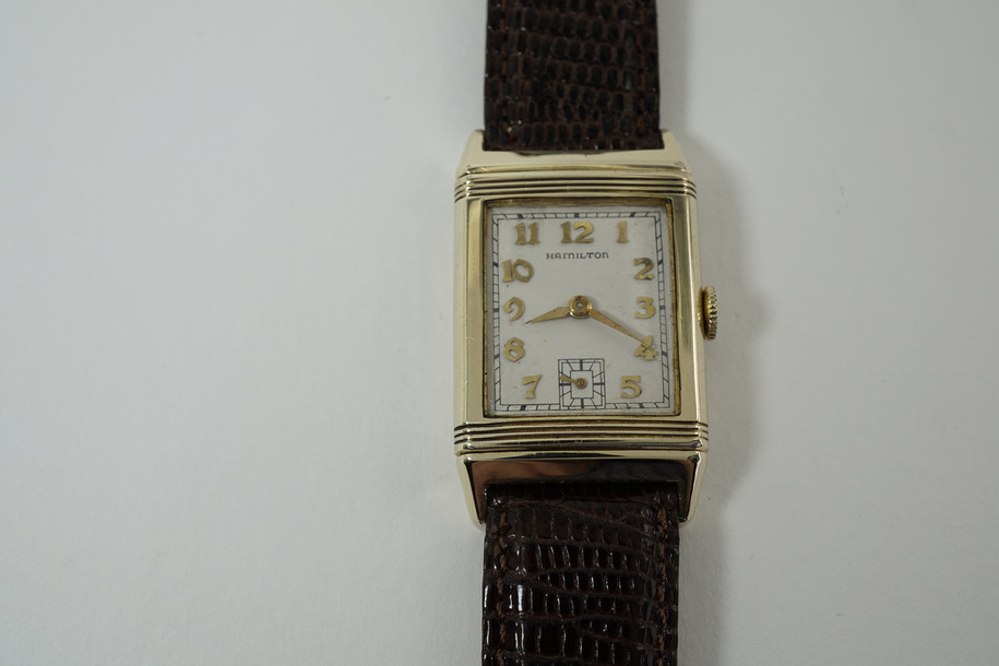 Hamilton Otis Reverso 14k gold filled from U.S.A. c. 1938 (not a re-issue)