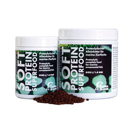 Soft protein superfood for ornamental marine fish.