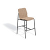 Orso Wicker Bar Chair - Sand with Carbon