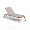 Eiland Armless Chaise Lounge - Sequoia with Taupe
