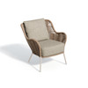 Malti Strap Club Chair - Sandstone with Mainstreet Dove and Frost