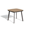 Eiland 36" Square Dining Table - Enigma with Carbon