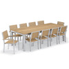Travira 11-Piece Rectangular 103" Dining Set - Tekwood