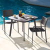Eiland Aluminum 3-Piece Square 36" Dining Set