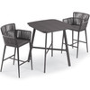 Nette 3-Piece Square 36" Bar Set