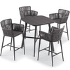 Nette 5-Piece Square 36" Bar Set