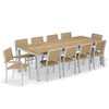 Travira 11-Piece Rectangular 103" Dining Set - Tekwood