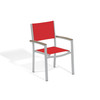 Travira Sling Armchair - Red with Vintage Tekwood and Flint