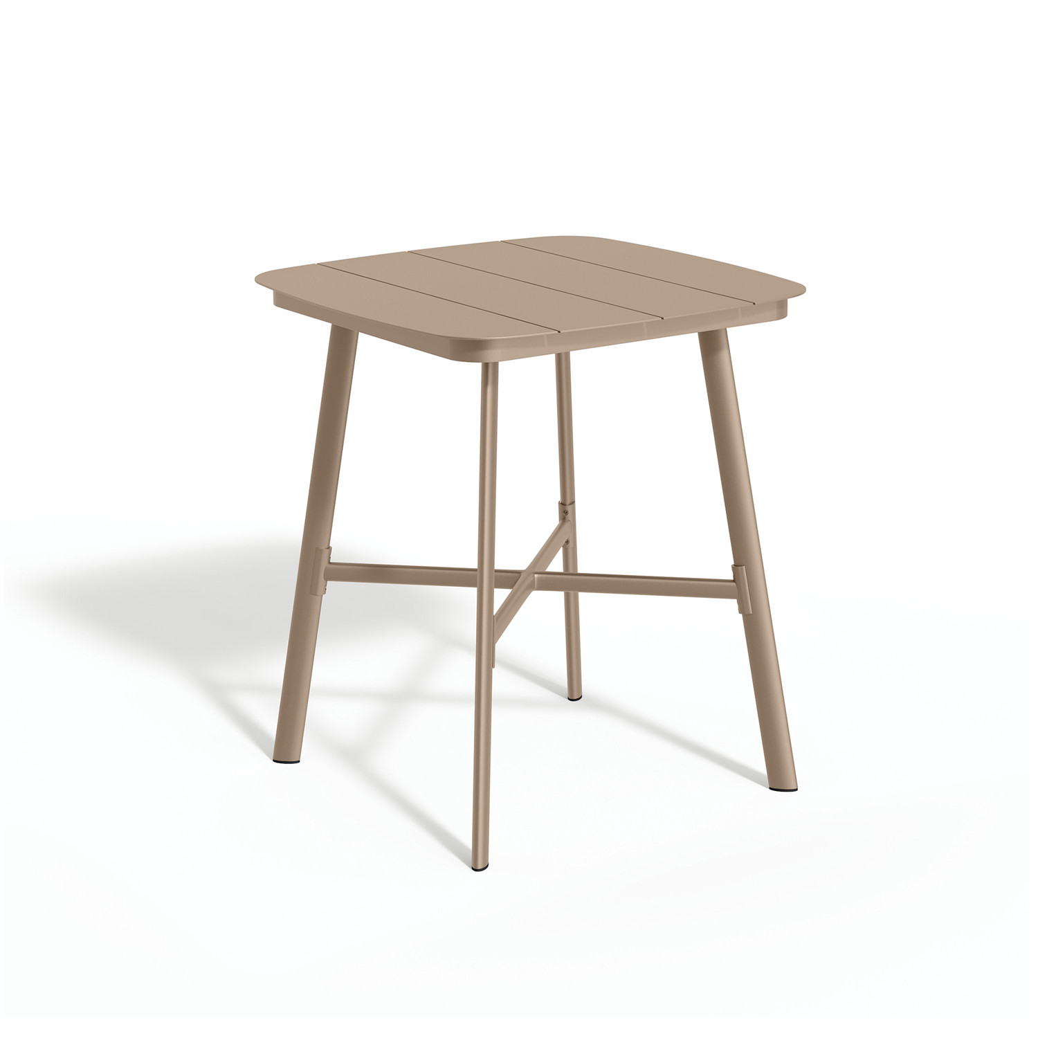 Eiland All-Aluminum 36" Square Bar Table - Taupe