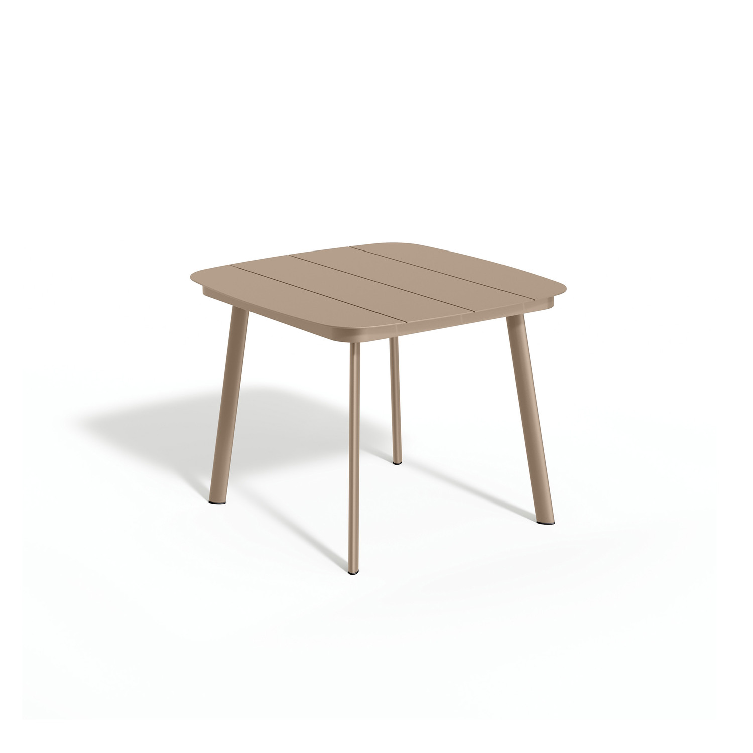 Eiland All-Aluminum 36" Square Dining Table - Taupe