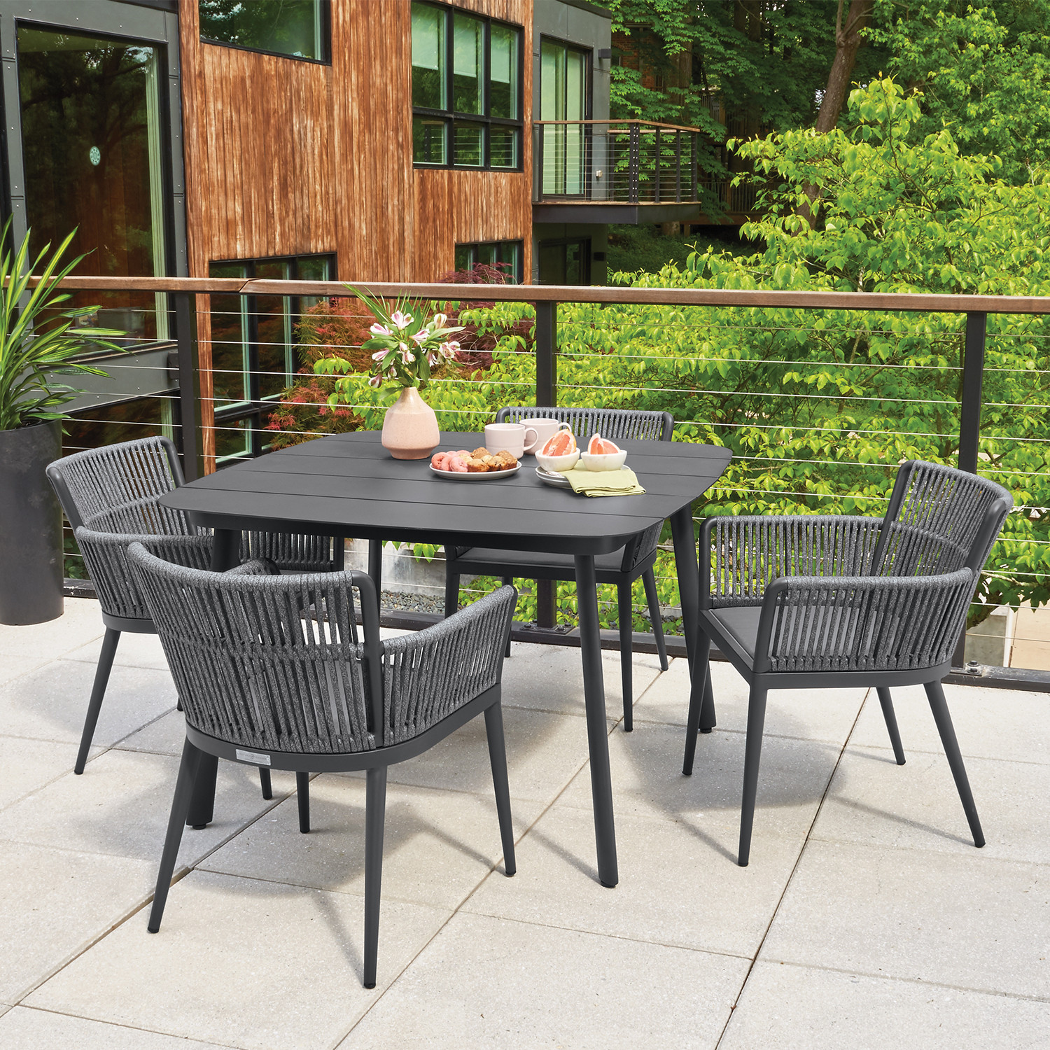 Nette 5-Piece Square 45" Dining Set