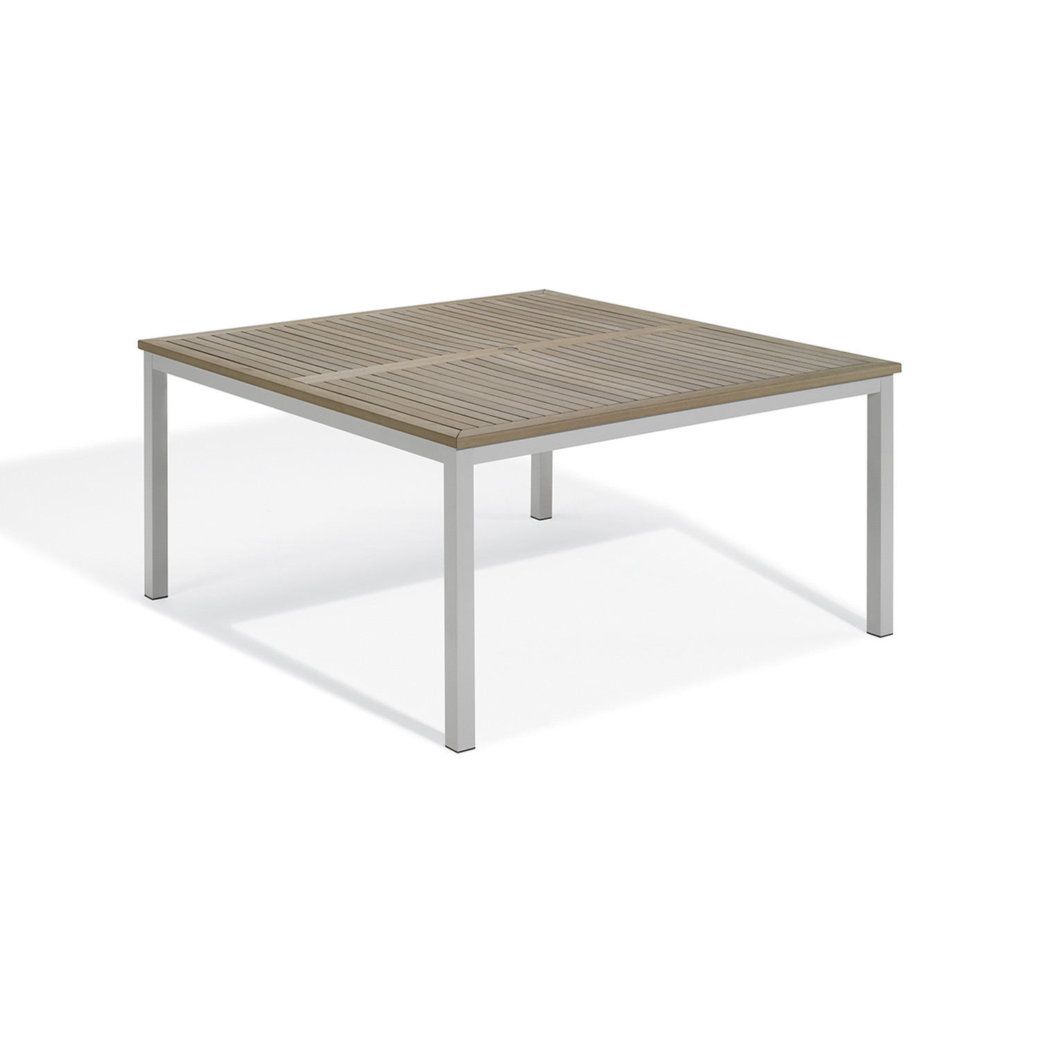 Travira 60" Square Dining Table - Vintage with Flint
