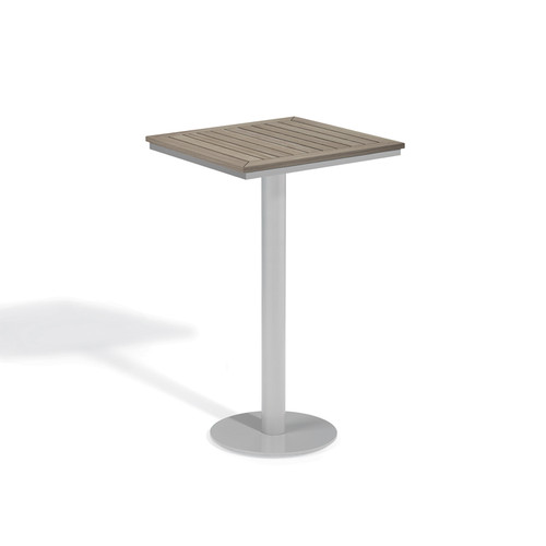 Travira 26" Square Bar Table - Vintage with Flint