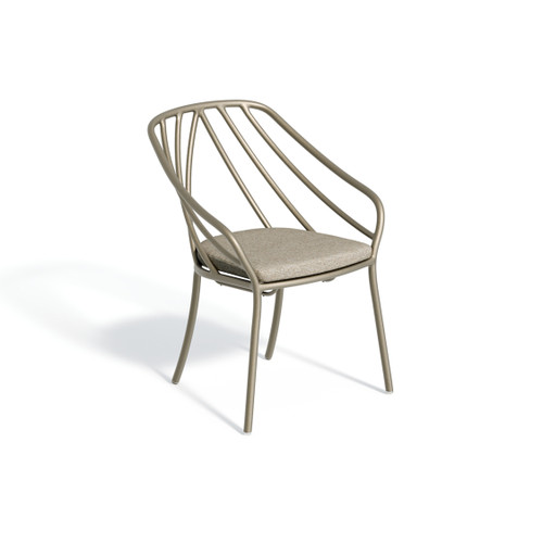 Seavo Armchair - Mainstreet Dove with Satin