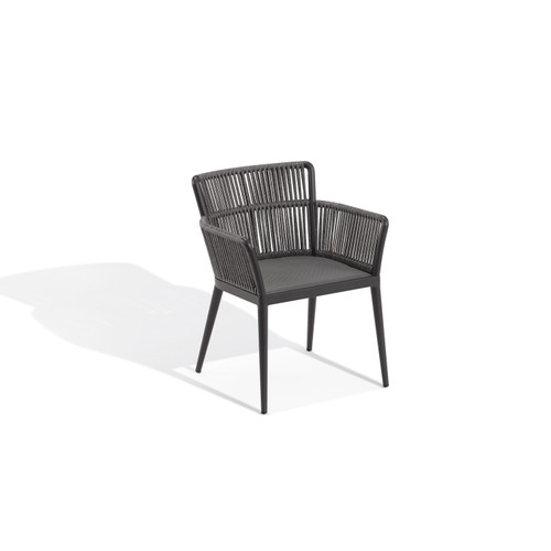 Nette Armchair - Pewter with Ninja and Carbon