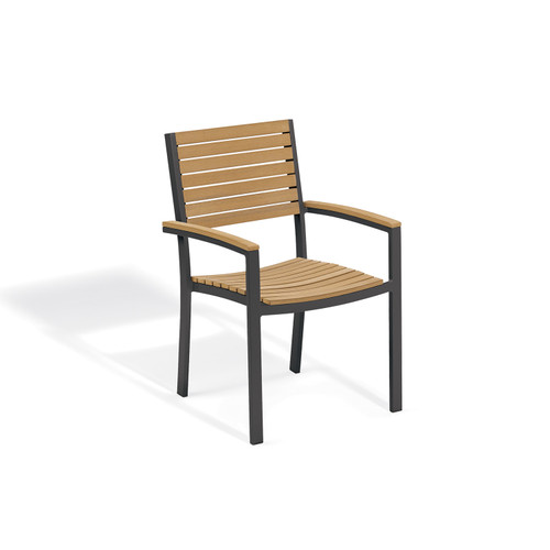 Travira Armchair - Natural with Carbon