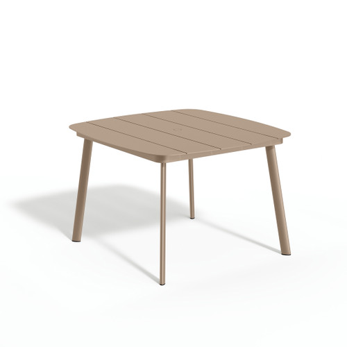 Eiland All-Aluminum 45" Square Dining Table - Taupe