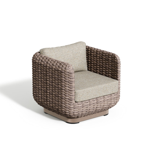 Nomi Club Chair - Greige with Mainstreet Dove and Taupe