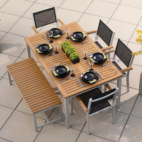 Travira 6-Piece Rectangular 63" Dining Set