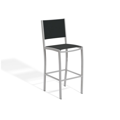 Travira Sling Bar Chair - Black with Flint