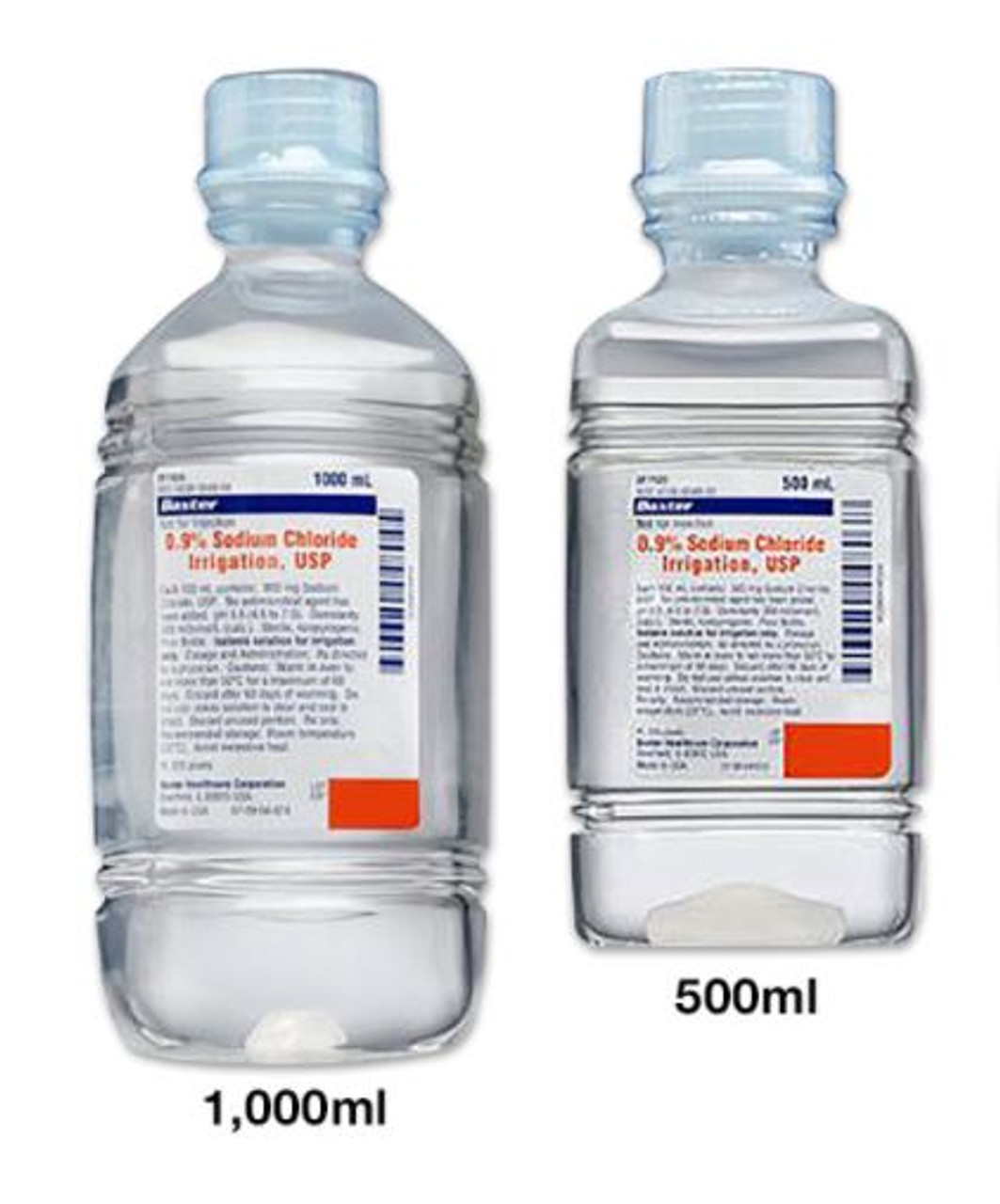 Baxter, Saline Sodium Chloride NaCl 0.9%, Irrigation Bottle 1000ml