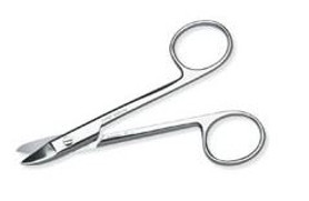 Crown & Collar Scissor Curved Sharp 5""
