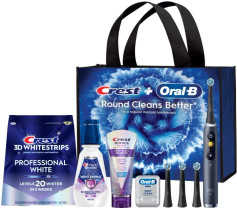 Crest &Oral-B Premium Whitening & Gum Healt System Electric Toothbrush Bundle
