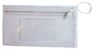 Deluxe CLEAR all Purpose Dental Bag w/ Zipper