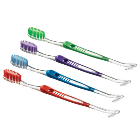Amtouch Dental Supply offers Plak Smacker, now Young Specialties, dual-head brush in a color assortment pack of 144.
PSM-10003