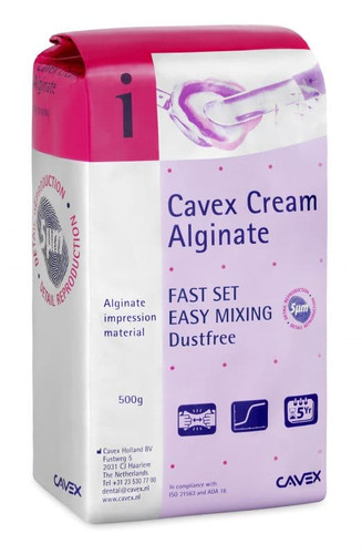 Amtouch Dental Supply offers Cavex Cream Alginate, Fast Set (60 sec).