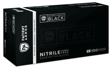 Hand Armor® Black Nitrile Geotex™ Grip Gloves 9 Mil Case Of 1000