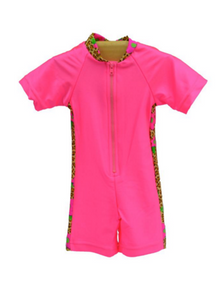 My Pool Pal SPF 35+ Sun Suit - Pink Leopard Daisy My Pool Pal SPF 35+ Sun Suit - Pink Leopard Daisy