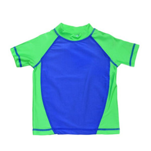 My Pool Pal Rash Guard Sun Shirt - Royal Blue & Green My Pool Pal Rash Guard Sun Shirt - Royal Blue & Green