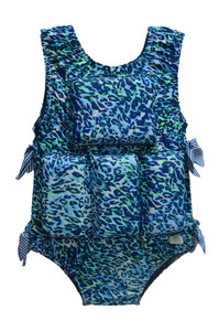 My Pool Pal Girls Flotation Swimsuit - Liquid Leopard - Medium Only My Pool Pal Girls Flotation Swimsuit - Liquid Leopard - Medium Only