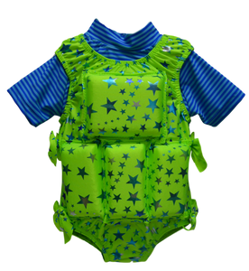 My Pool Pal Girls Flotation Swimsuit & Rash Guard Set - Stars My Pool Pal Girls Flotation Swimsuit & Rash Guard Set - Stars
