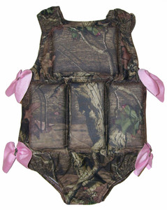 My Pool Pal Girls Flotation Swimsuit - Mossy Oak Camo w/Pink Bows My Pool Pal Girls Flotation Swimsuit - Mossy Oak Camo w/Pink Bows