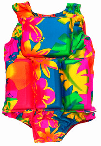 My Pool Pal Girls Flotation Swimsuit - Fruit Floral - Medium Only My Pool Pal Girls Flotation Swimsuit - Fruit Floral - Medium Only