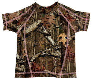My Pool Pal Rash Guard Sun Shirt - Mossy Oak Camo with Pink Thread My Pool Pal Rash Guard Sun Shirt - Mossy Oak Camo with Pink Thread