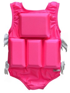 My Pool Pal Girls Flotation Swimsuit - Hot Pink  - Large Only