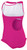 Kes-Vir Girls Incontinence One Piece Halterneck Swimsuit w/Built-in Swim Diaper - Pink