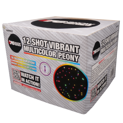 12s Multicolor Peony - (30sec)