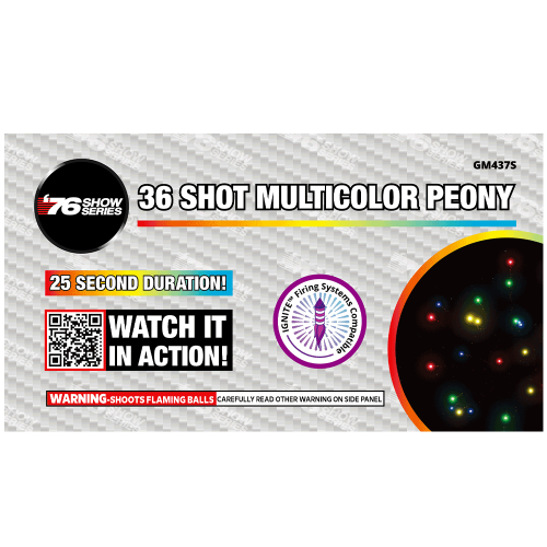 36s Multicolor Peony - (25sec)