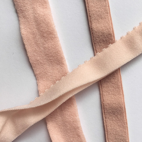 Pre-folded lingerie elastics