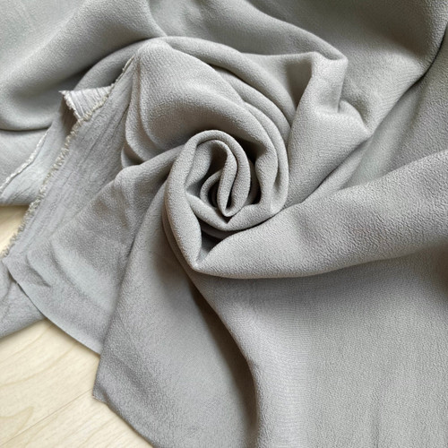 130gsm viscose tencel crepe grey-green, by metre