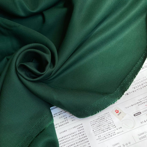 192gsm lyocell blend twill dark green, by metre
