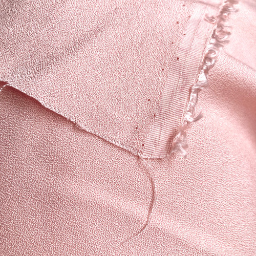 124gsm pale pink crepe, by metre
