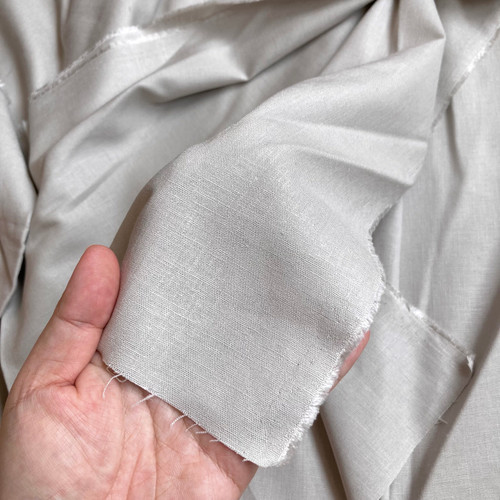 189gsm light putty stretch viscose linen, by metre
